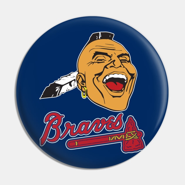 Screaming Indian Braves Shirt Pin by bryanbuckles