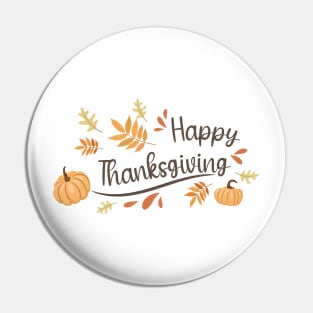 Happy Thanksgiving Pin