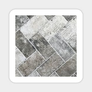 Gray Tile, weathered ceramic floor Magnet