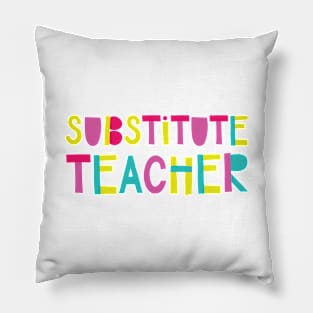 Substitute Teacher Gift Idea Cute Back to School Pillow