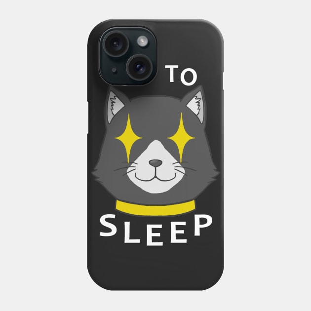 Go To Sleep - White Phone Case by ZioCorvid