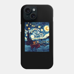 Calvin and Hobbes  Stary Night Clever Critique Phone Case