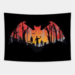 Zombie Apocalypse Shirt Funny Halloween T-Shirt Runner Gift Idea Tee Scary Tshirt Cute Halloween Tapestry