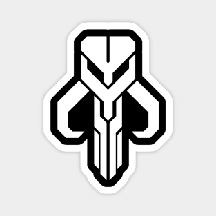 Mythosaur Geometric Emblem - White Magnet