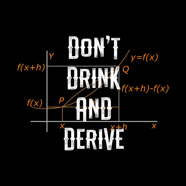 Don't Drink and Derive - Funny Math Major by TriHarder12