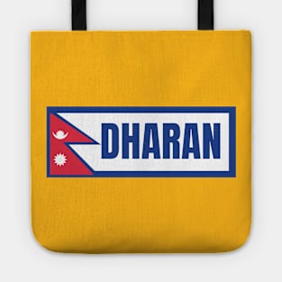 Dharan City with Nepal Flag Tote