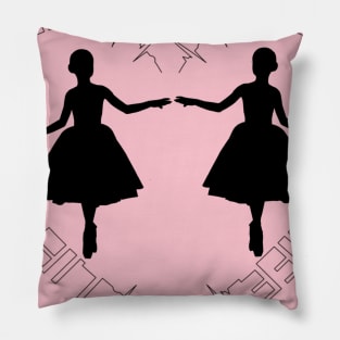 Girl Mirror Image Pillow