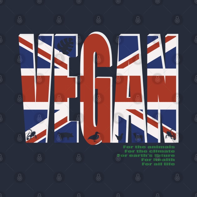 Vegan Union Jack British Flag by KateVanFloof