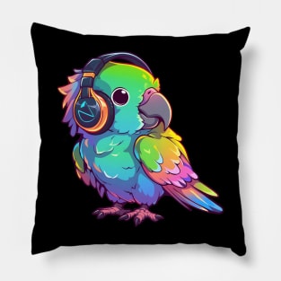 Parrot Headphones Pillow