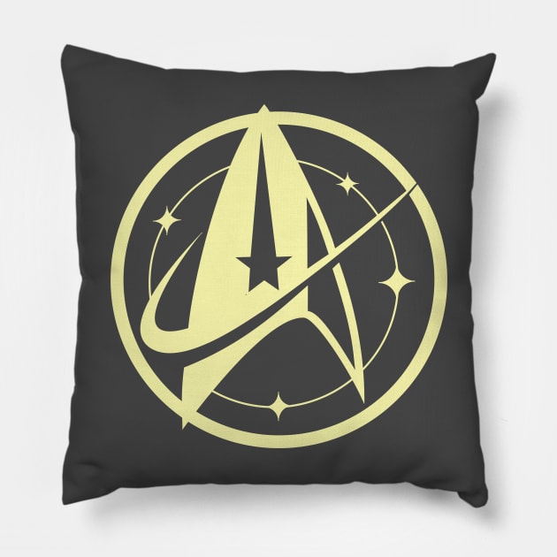 U.S.S. DISCOVERY UFP LOGO Pillow by KARMADESIGNER T-SHIRT SHOP