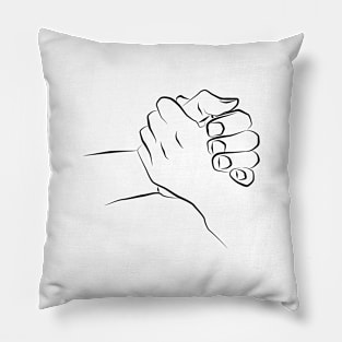 Holding hands Pillow