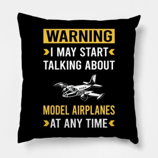 Warning Model Airplane Plane Planes Aircraft Pillow