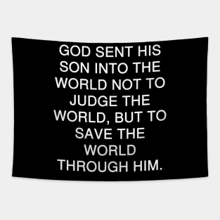 John 3:17 NLT Tapestry