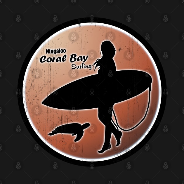 Ningaloo Coral Bay Surfer by NicGrayTees