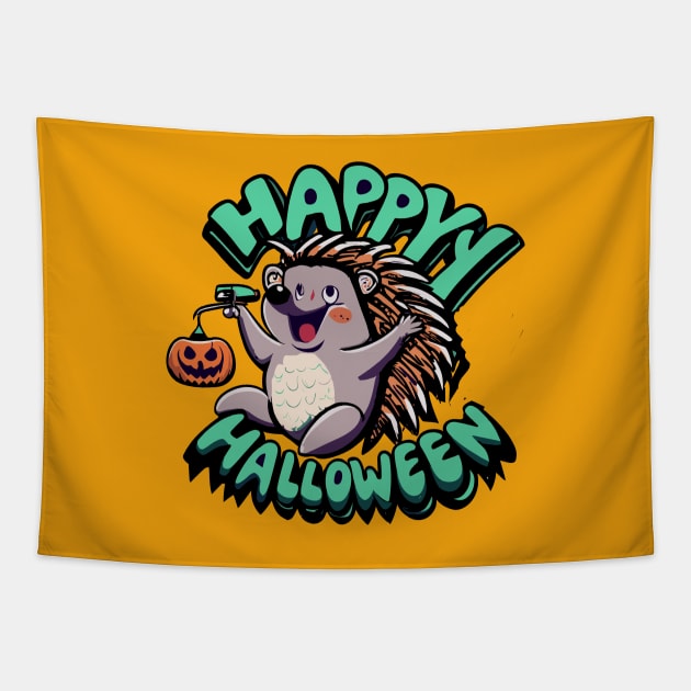 Happy Halloween Day Tapestry by Tiberiuss