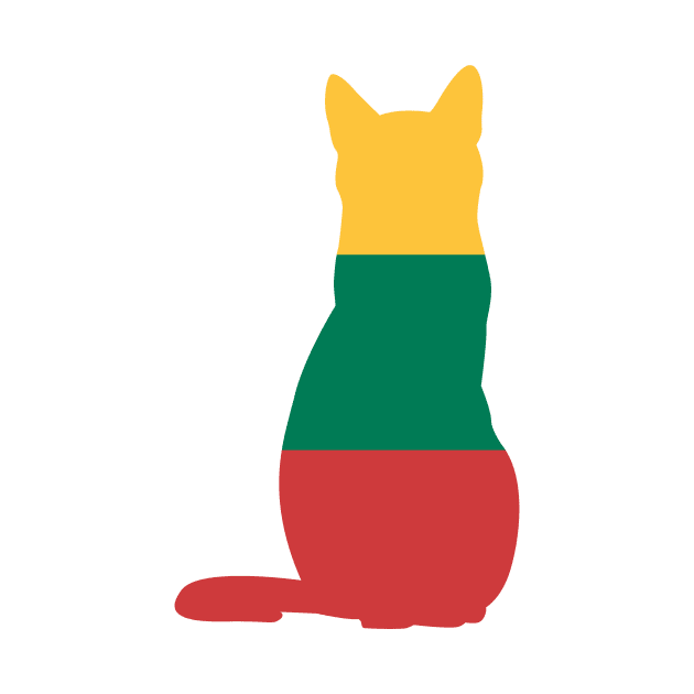 Lithuania Cat Flag by Wickedcartoons