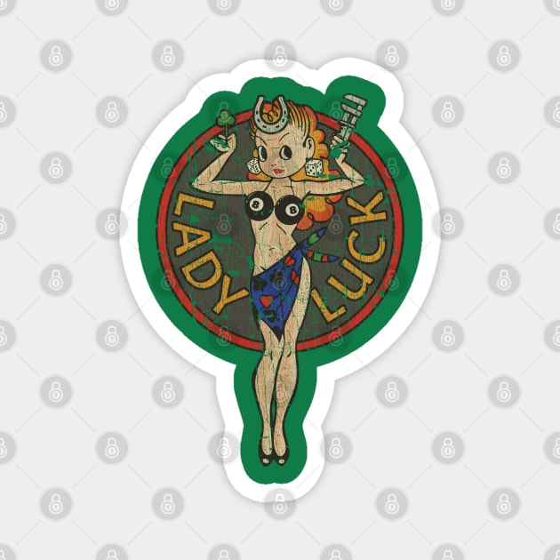 Traditional Lady Luck 1947 Magnet by JCD666