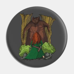 Bear attack Pin