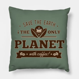 Coffee Planet Pillow