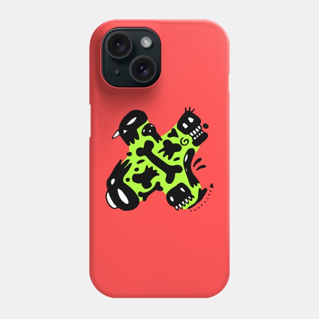 Letter X Phone Case by Gunes Ozcan