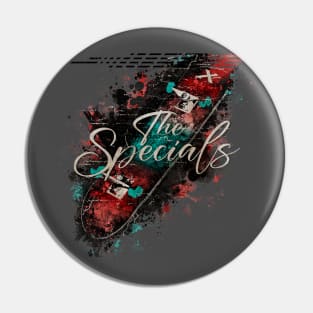 THE SPECIALS VINTAGE X Skateboard Pin