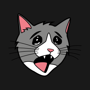 Screaming Cat Meme T-Shirt