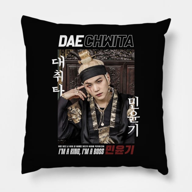 Agust D BTS Suga Min Yoongi Pillow by WacalacaW