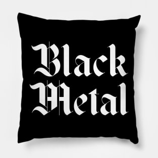 black metal Pillow