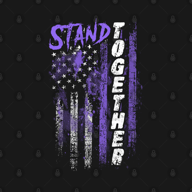 Esophageal Cancer Awareness Stand Together Flag by KHANH HUYEN