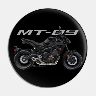 Yamaha MT-09 19 black, sl Pin