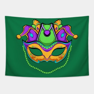 mask mardi gras funny Tapestry