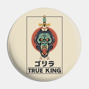 Ture King Gorilla Dagger Tattoo Pin