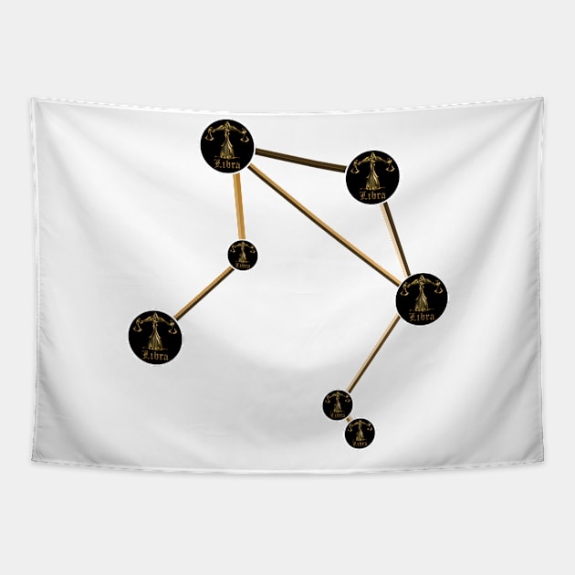 Zodiac Libra Constellation Tapestry by INDONESIA68