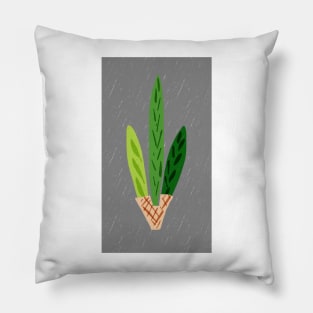 Lulav Grey Print Pillow