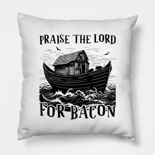 bacon puns Pillow