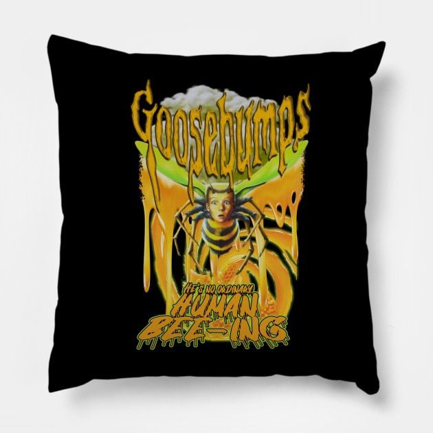 He's no ordinary human BEE-ING! Pillow by The Dark Vestiary