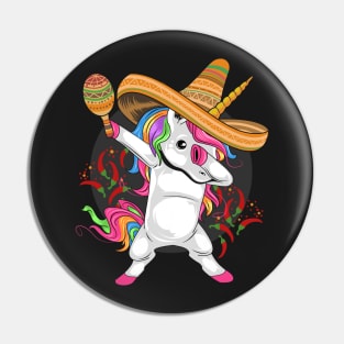 Unicorn Mexican Hat Cinco De Mayo Pin