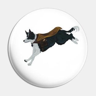 Border Collie as Fantasy Mage Pin