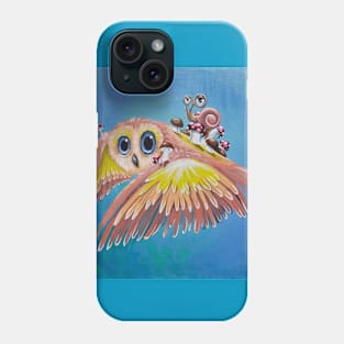 Coralpinkowlwithfriend Phone Case