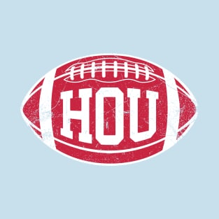 HOU Retro Football - Light Blue T-Shirt