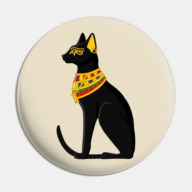 Egyptian Cat Pin by valentinahramov