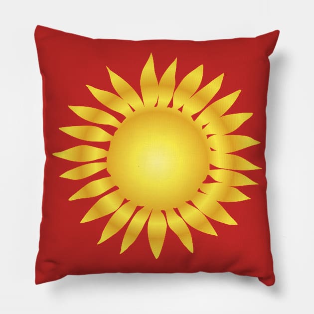 sun sunshine Pillow by BK55