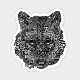 Wolf (Design on Front) Magnet