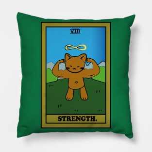 TAROT CARDS | STRENGTH. | CAT Pillow