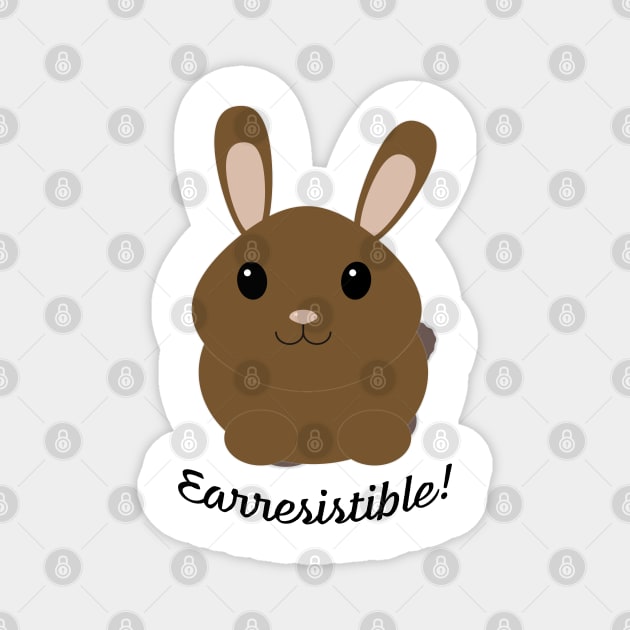 Earresistible Brown Bunny Magnet by Hedgie Designs