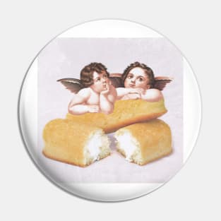 Cherubs Resting on Twinkies Pin