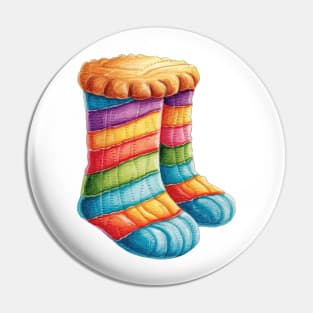 Gingerbread Socks Pin