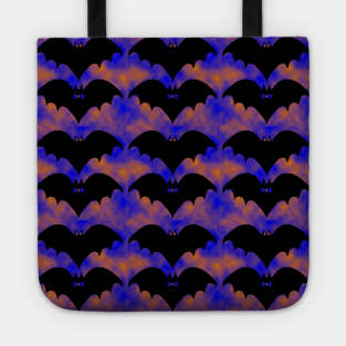 Bats And Bows Blue Orange Tote