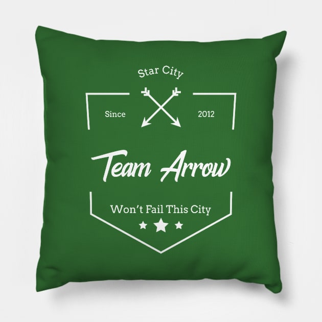 Team Arrow - Won't Fail This City Pillow by FangirlFuel