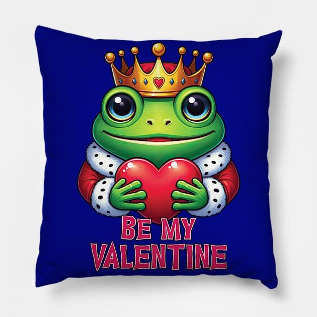 Frog Prince 12 Pillow by Houerd